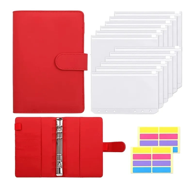 Wholesale Book Cover Budgeting Cash Envelope Budget Binders Set With A6