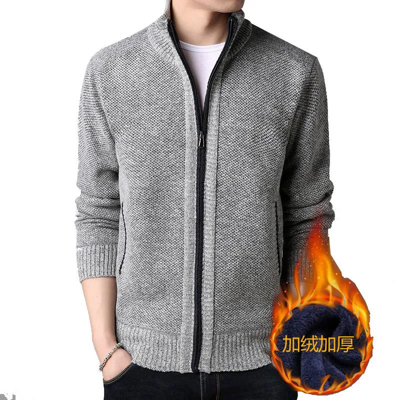 Sigtificati abiti da uomo Solido Spesso Caldo Cardigan Masculino Abiti per cappotto a maniche lunghe Oversize Homme 221130