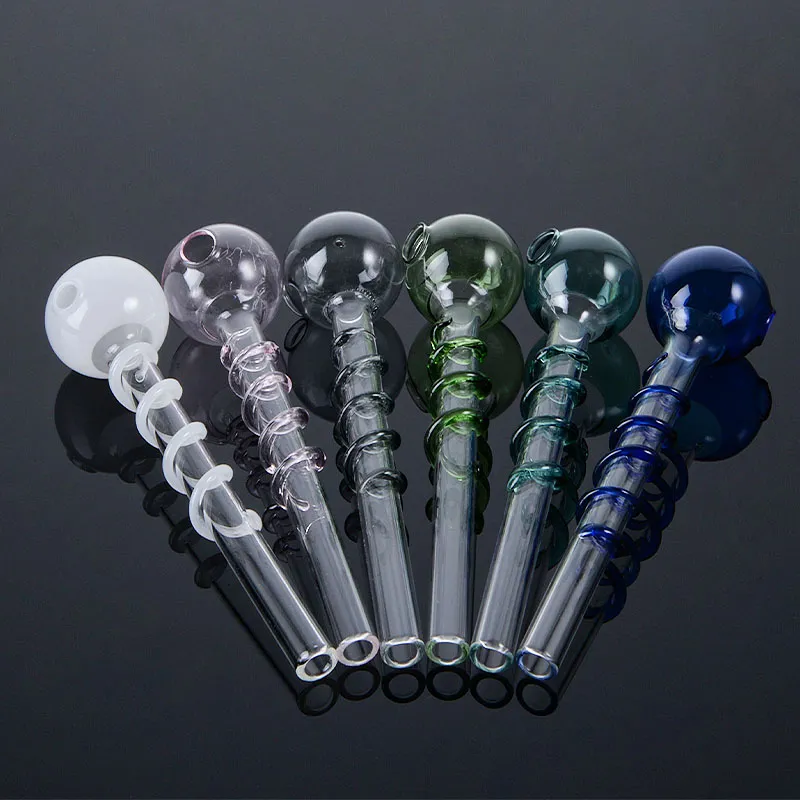 Mini Pipe Oil Burner Double Burner Pipes 5.5 Inch Heady Skull Glass Pipe Pyrex Heady Glass Smoking Pipes SW26