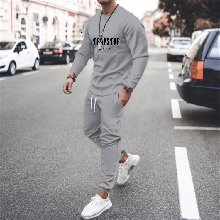 Survêtements pour hommes Sweat-shirt Trapstar imprimé en 3D à manches longues à la mode et pantalon sport décontracté 221130