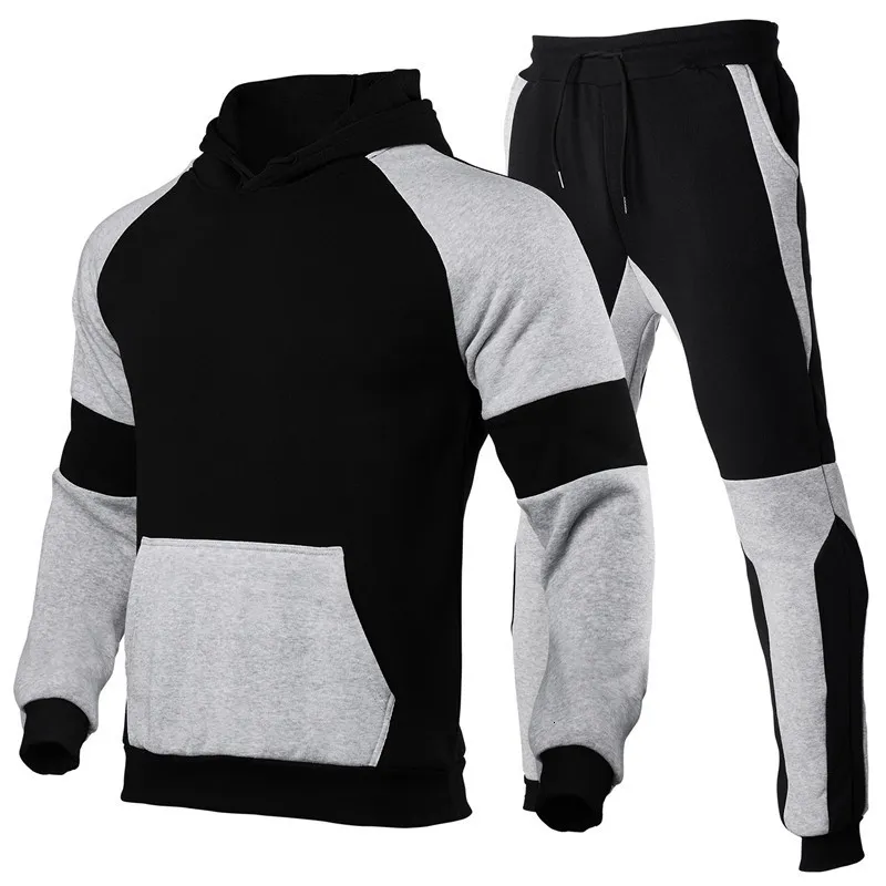 Mens Tracksuits Sets HoodiePants Pieces Homme Autumn Winter Casual Tracksuit Male Sportswear Gym Brand Clothing Sweat Suit 221130