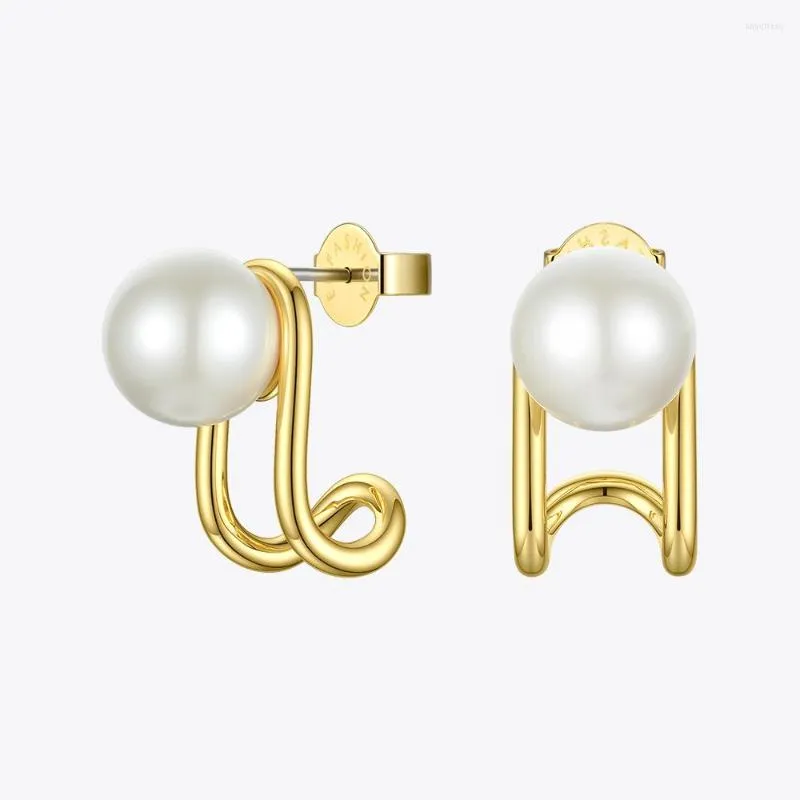 Studörhängen Enfashion Piercing Pearl For Women Gold Color Earings Aretes de Mujer Christmas Fashion Jewelry Wholesale E191144