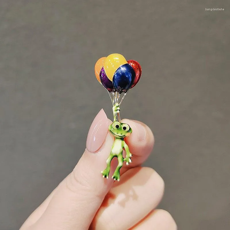 Brooches Funny Balloon Frog Animal Colorful Balloons Brooch Pins Woman Kids Party Jewelry Accessories Gifts