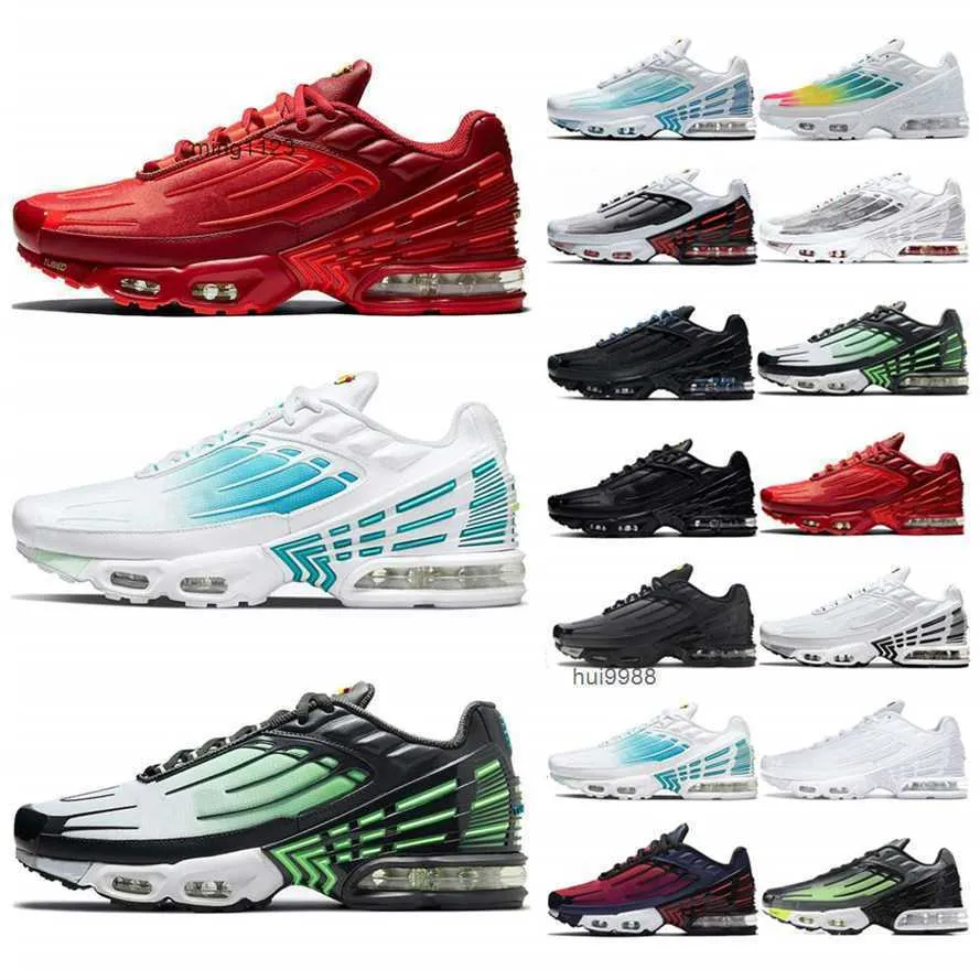 2023 Running Shoes Trainers Sneakers Neon Rainbow Triple White Obsidian Green Aqua Volt Tiger Tuned 3 Tn Plus Iii Mens Women
