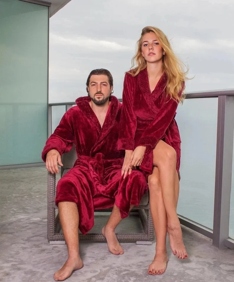 Robes de flanelle de mariage personnalisees Paintes de peignoir a couple personnalise pour l anniversaire King Queen Honeymoon Mr Mrs Gift Bride