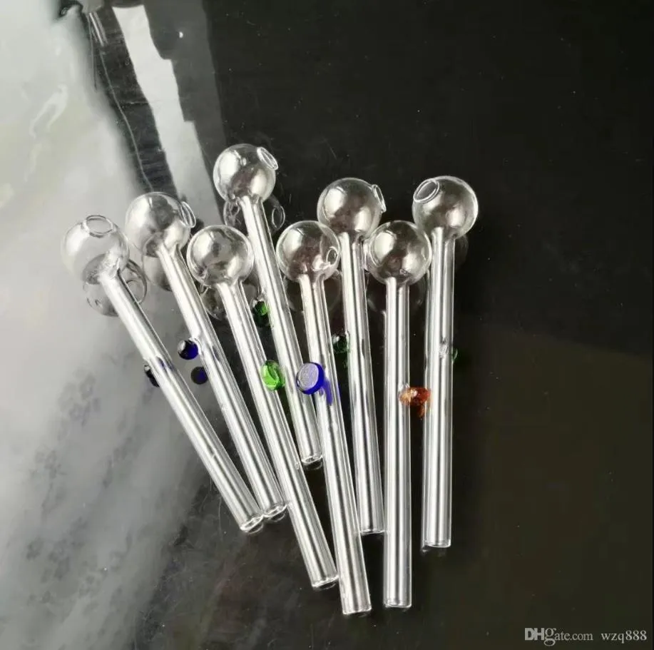 Color support long pot Wholesale Glass Hookah Glass Water Pipe Fittings