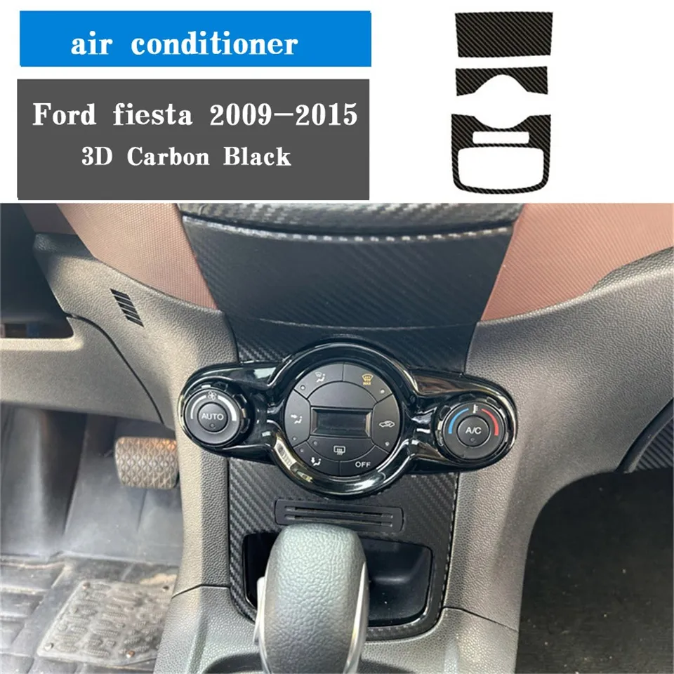 DEMUR Adesivi Cromati Per Volante ABS - Compatibili Con Ford Fiesta MK7, Ecosport, B-MAX (2009-2018)