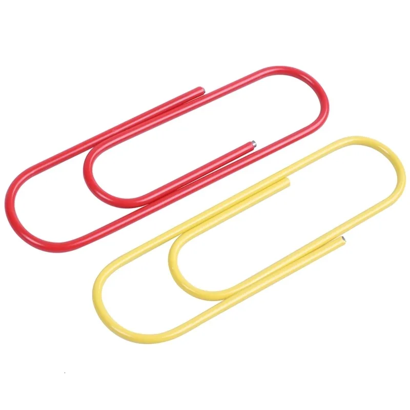 60 Pcs Large Colorful Paper Clips - 4 Inch Jumbo Metal Clips For Office & School