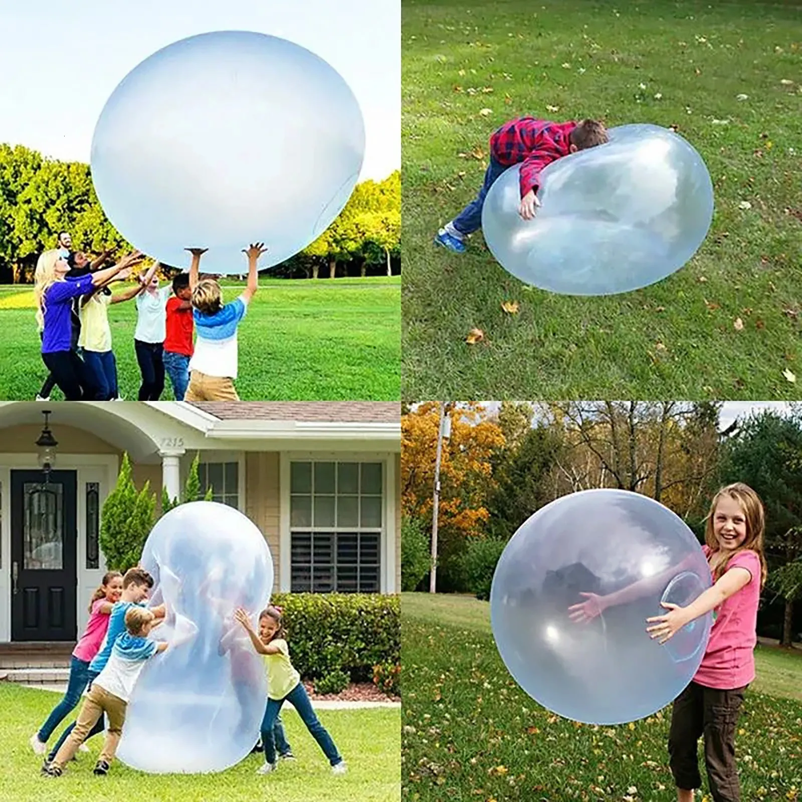 Party Balloons Children Outdoor Soft Air Water Filled Bubble Ball Blow Up Balloon Toy Fun Game s wholesale 221129