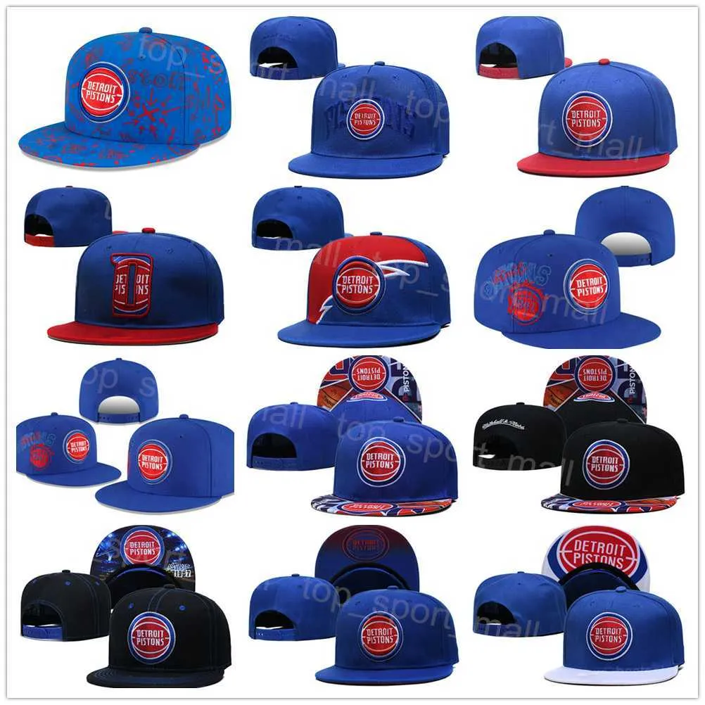 Chapeaux de basket-ball Snapback Summer Sun Stretch Sport Casquette ajustée Jaden Ivey Cade Cunningham Killian Hayes Bonnet ajustable en tricot Équipe ajustée Noir Bleu rouge