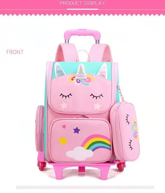 Girls School Backpack Set With Wheels Trolley Duffle Bag With Wheels Rolling Duffle Bag With Wheels Ideal For School And Travel 221129 From Jiao08 55.23 DHgate.Com