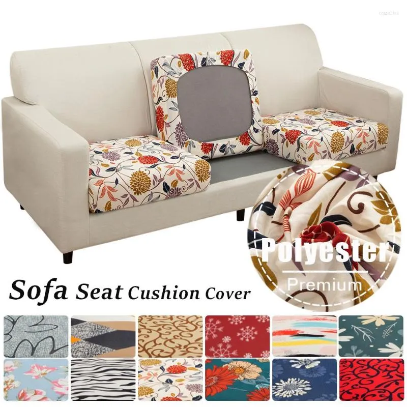 Stolskydd tryckt elastisk soffa säte kudde omslag för vardagsrumsmöbler skyddare l-formad fåtölj stretch slipcover