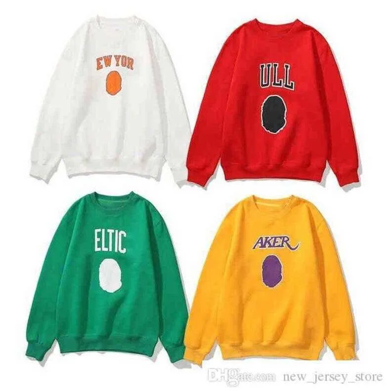 BA 22 PE Tasarımcı Hoodie Hip Hop Sweatshirts Erkek Kadınlar Stilist Hoodies Basketbol Forması Kak Fakültesi Sevgililer Kıyafet