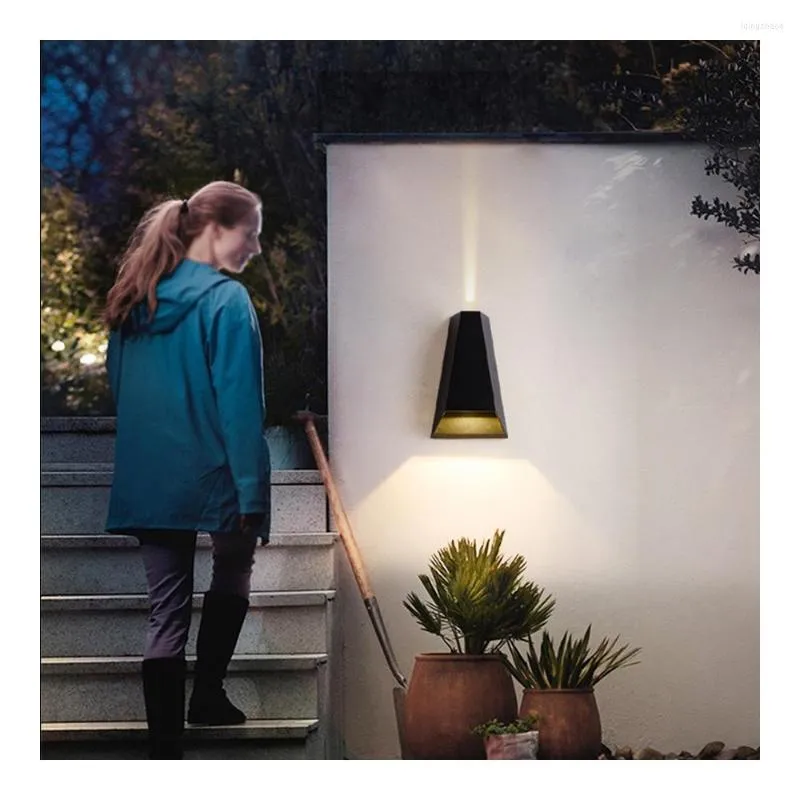 Muur sconce lamp buiten tuin commerciële decoratie street yard voor land wonen trappen waterdicht balkon veranda omhoog naar beneden licht