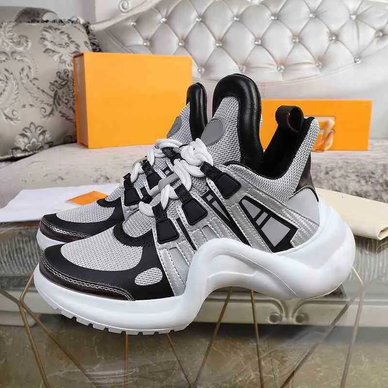 Sneakers Outdoor Shoes Men Women Clunky Sneaker White Black Dad Shoe echte lederen sport Sneakers Top Kwaliteit met doos