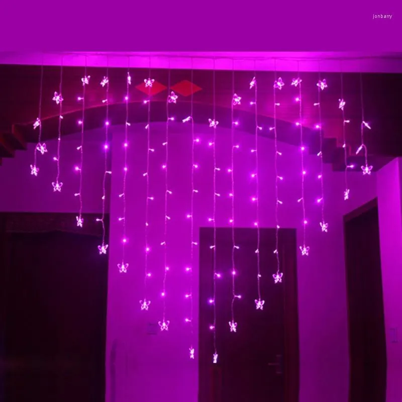 ストリング2m LEDカーテンストリングライトガーランドロマンチックな妖精ガーデンパーティーライトアウトドアデコウェディングウェディングクリスマスデコレーション