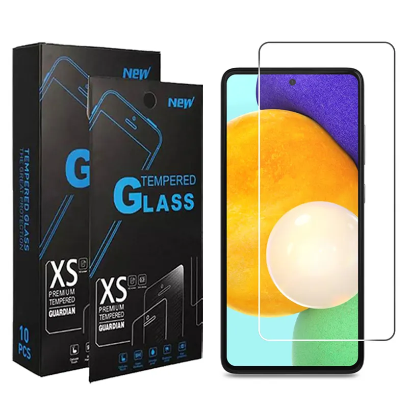 Protecteur d'écran pour Samsung A14 5G A54 A34 A13 A03S A53 A23 Moto G Stylus 2022 Play 2023 Série Clean Temperred Glass