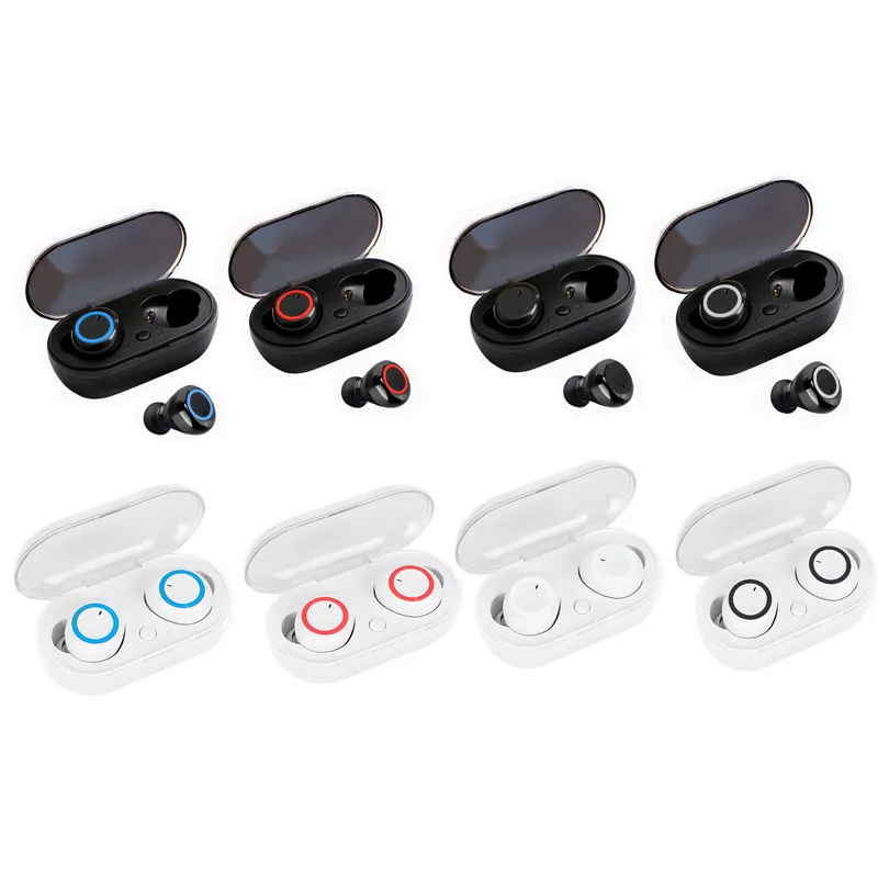 Y50 Bluetooth -headsets Tws2 oortelefoons Mini draagt ​​draadloze headset 5.0 Touch Touch Control