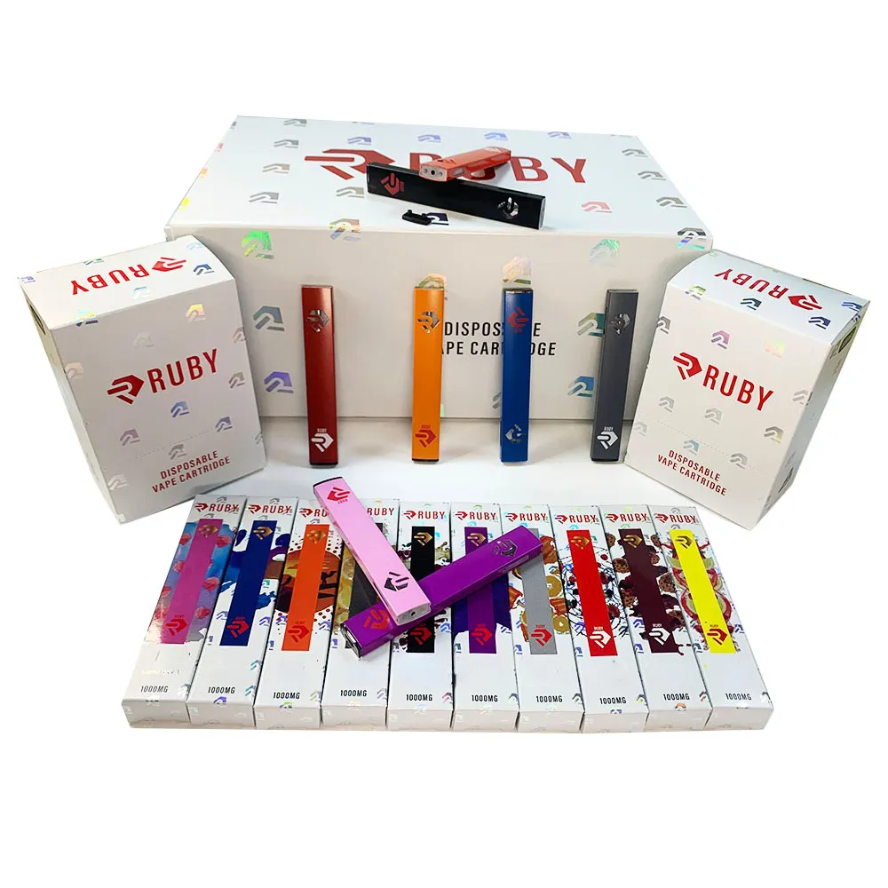 Ruby Disposable Vape Pens 1.0ml Empty E Cigarettes Pod 280mAh