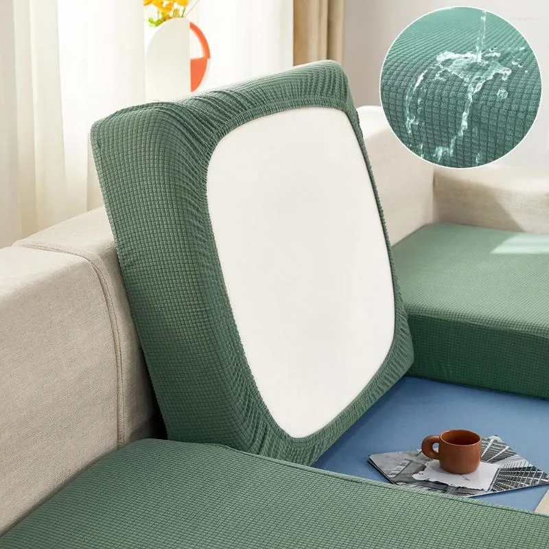 Stol täcker vattentät soffa kudde täck soffa hög stretch säte slipcover möbler skydd för vardagsrum alla