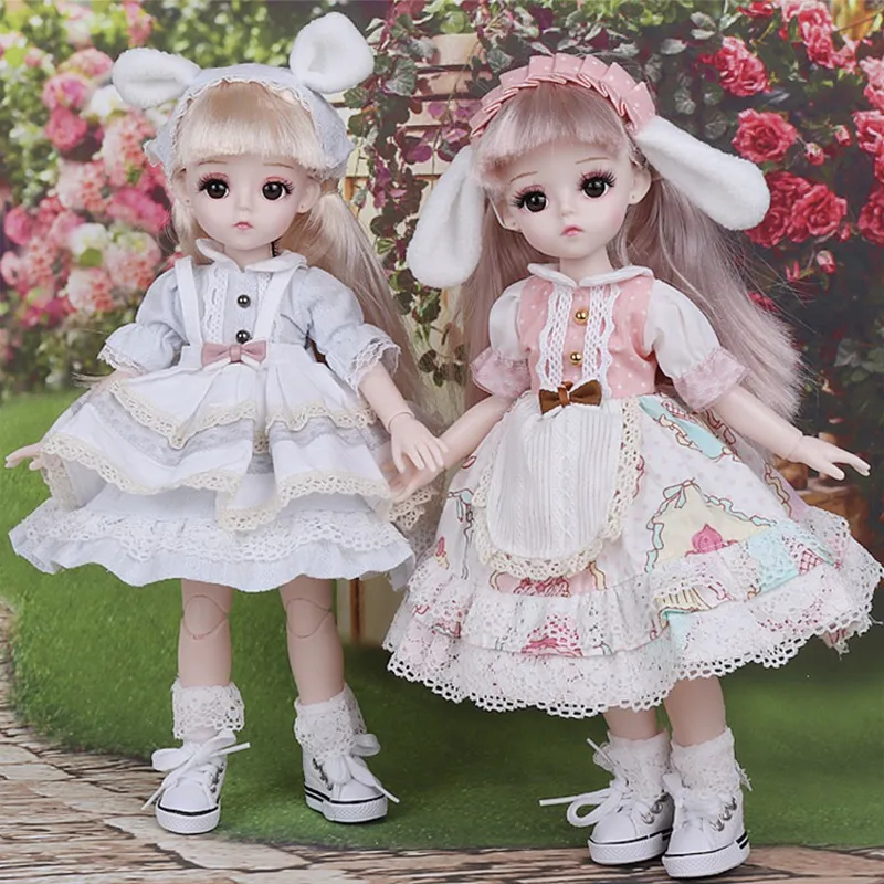 Girl's BJD Doll Clothes, Trocar de Roupa, Pode Ser Vestida