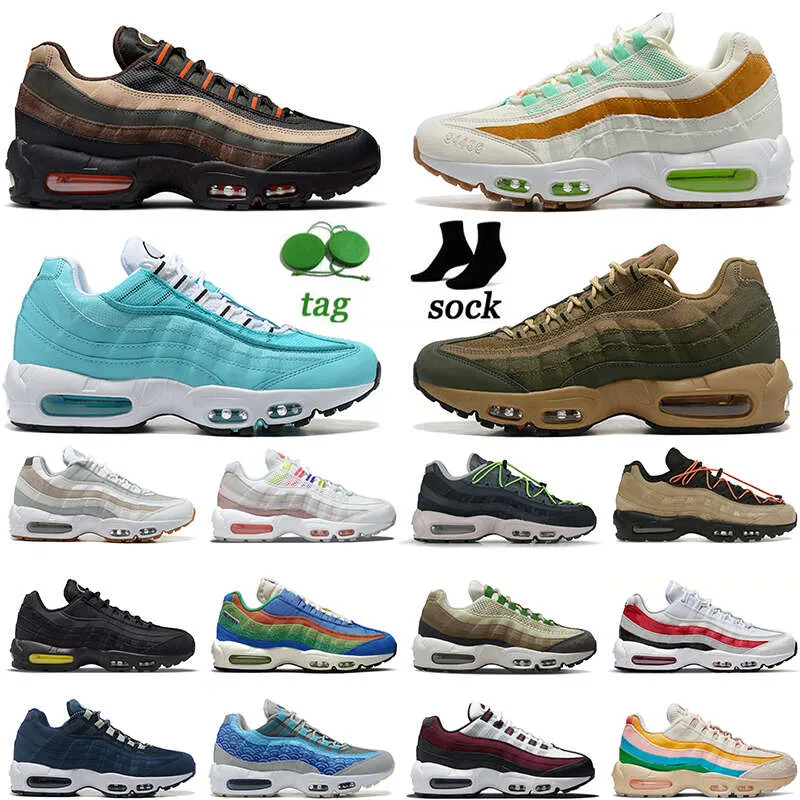 95 Og Neon Mens Trainer Designer Shoes Air 95s Max Airmaxs New Triple Pink Cork Suede Greedy 3.0 