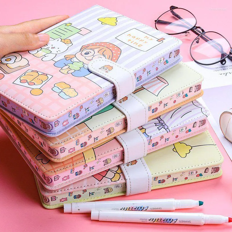 Corea Cancelleria Kawaii Notebook Creativo Carino Mano Libro Ragazza Cuore Diario Bambino Regalo Programma di pianificazione settimanale