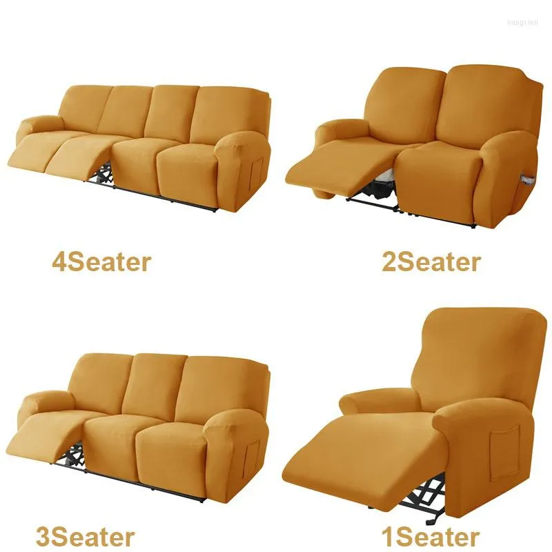 Chair Covers 1/2/3/4 Seater Recliner Sofa Elastic Relax Lazy Boy Armchair Cover Stretch Reclining Slipcovers Furniture Protector