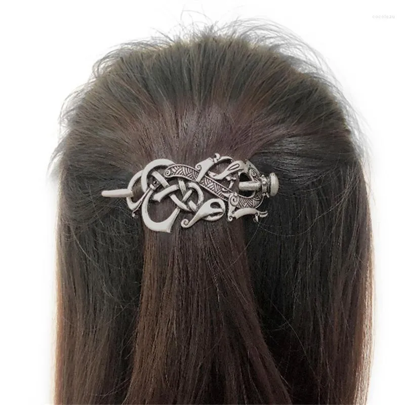 Fermagli per capelli Accessori per diademi vintage irlandesi Donna Nordic Viking Charm Tornante Gioielli di moda in metallo di alta qualità Regali per feste all'ingrosso