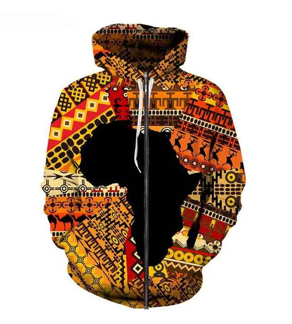 2023 New Hallowmas 3D Women Men Tracksuit Pullover Harajuku Zipper Newest African Dashiki Funny Stare Zip Hoodies Hoodie Print Men's Sweatshirt Q019