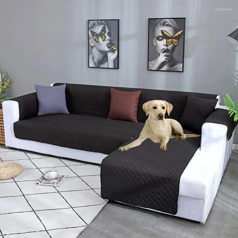 Fodere per sedie Copridivano impermeabile Chaise Lounge Divano Copridivano trapuntato a forma di L Protezione per mobili per cani da compagnia