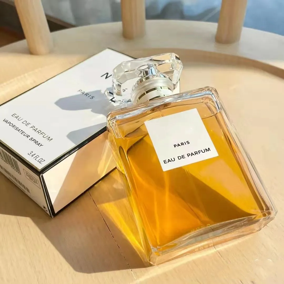 Classic No Five perfume amarillo 100 ml para mujer versión alta calidad buen olor mucho tiempo dejando cuerpo de dama niebla envío rápido