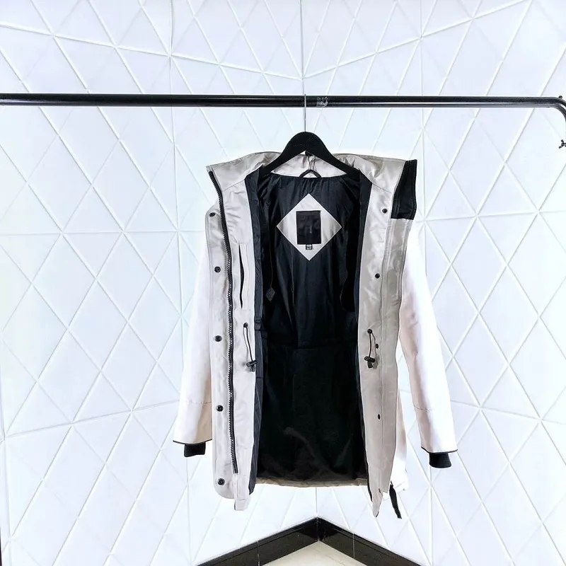 Tasarımcı Ceketler Kadın Kış Kilpler Kat Aşağı Gerçek Kurt Kürk Dış Mekan Trillium Duck Rüzgar Geçirmez Parker Doudoune Femme Ceket Kadın Kürk Parka