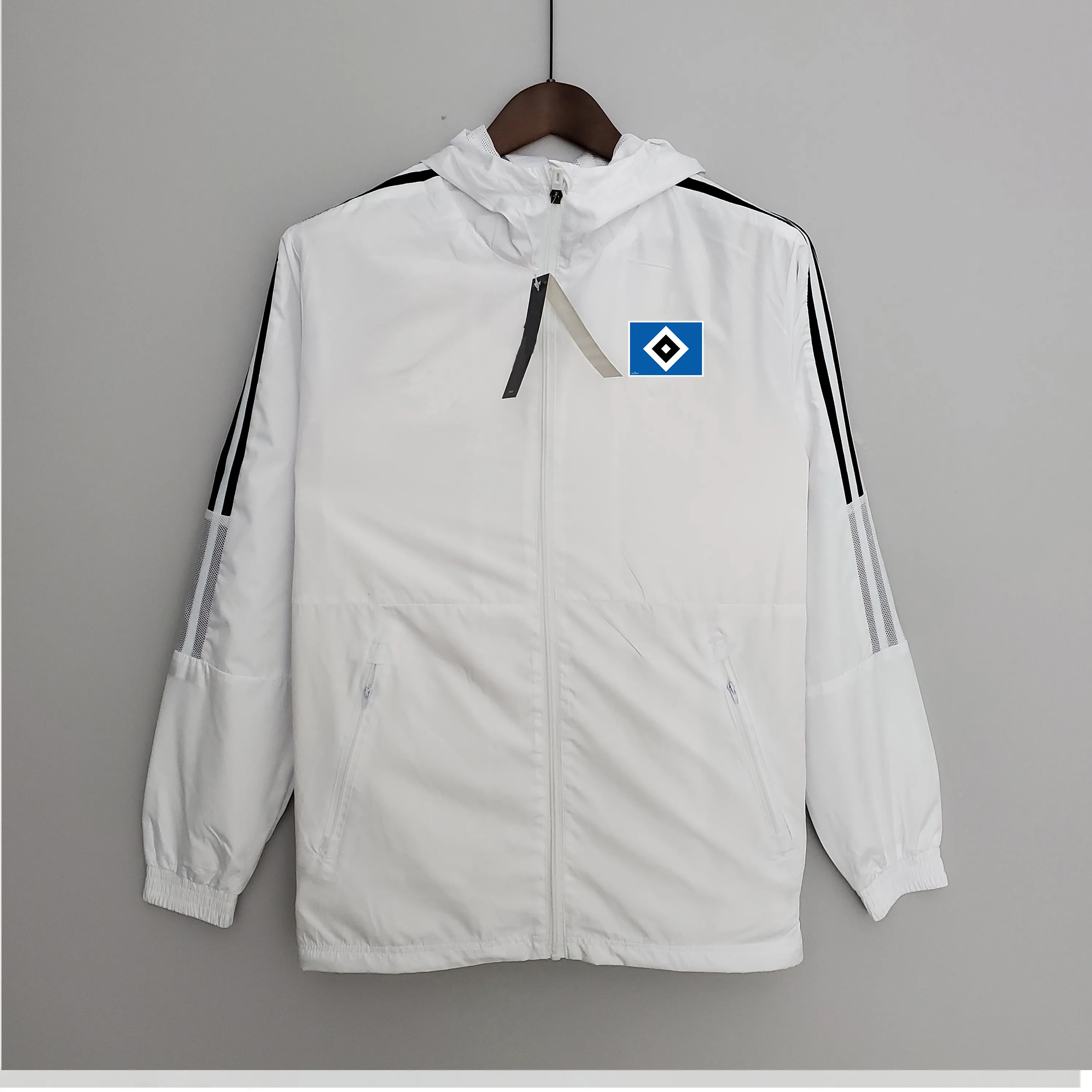 22-23 hambúrguer jaqueta masculina lazer esporte blusão jerseys zíper completo com capuz blusões masculino moda casaco logotipo personalizado