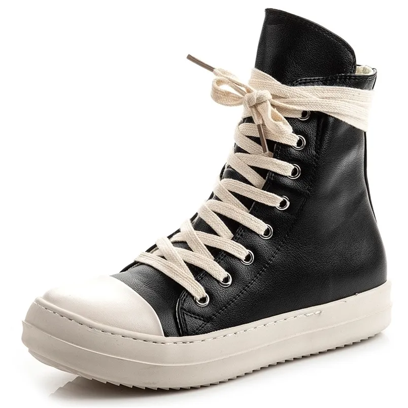 SURET BUTS ORYGINALNY RRIC OWENS Damskie Sneakers Męskie streetwearu Mężczyźni Bute Bute Casual Canvas Boots 220930