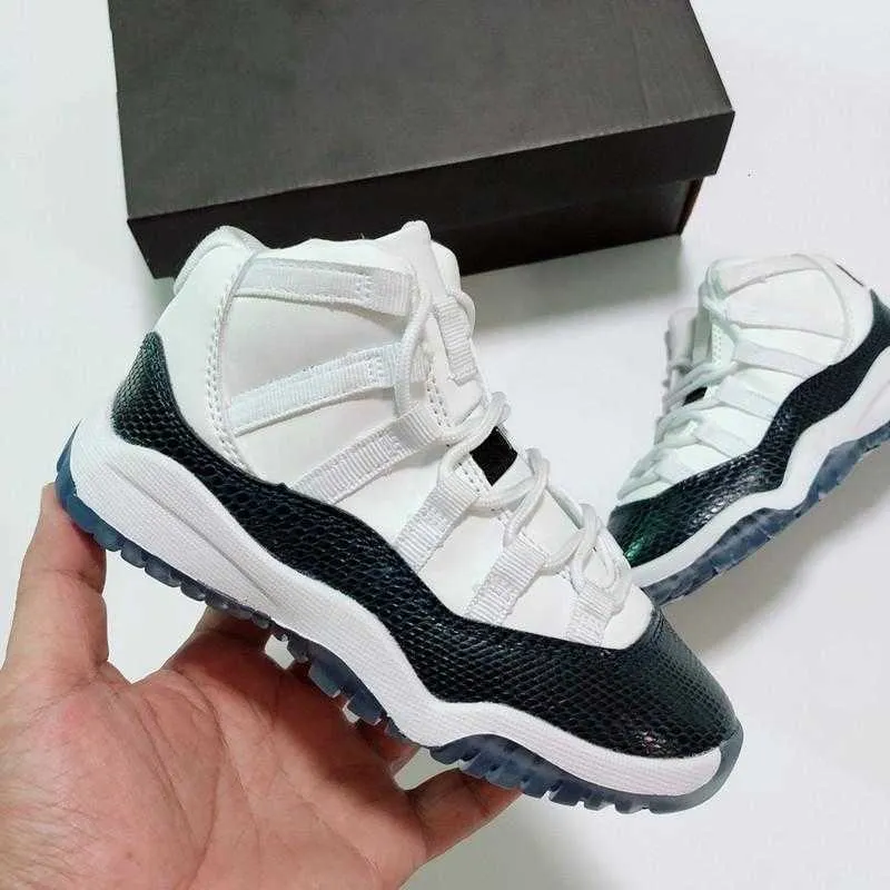 Bred 11S Big Boys Girls Children Youth Junior Sneaker Shoes Pink Navy Blue Snakeskin 72-10 Trainers Size 4Y, 4.5Y, 5Y