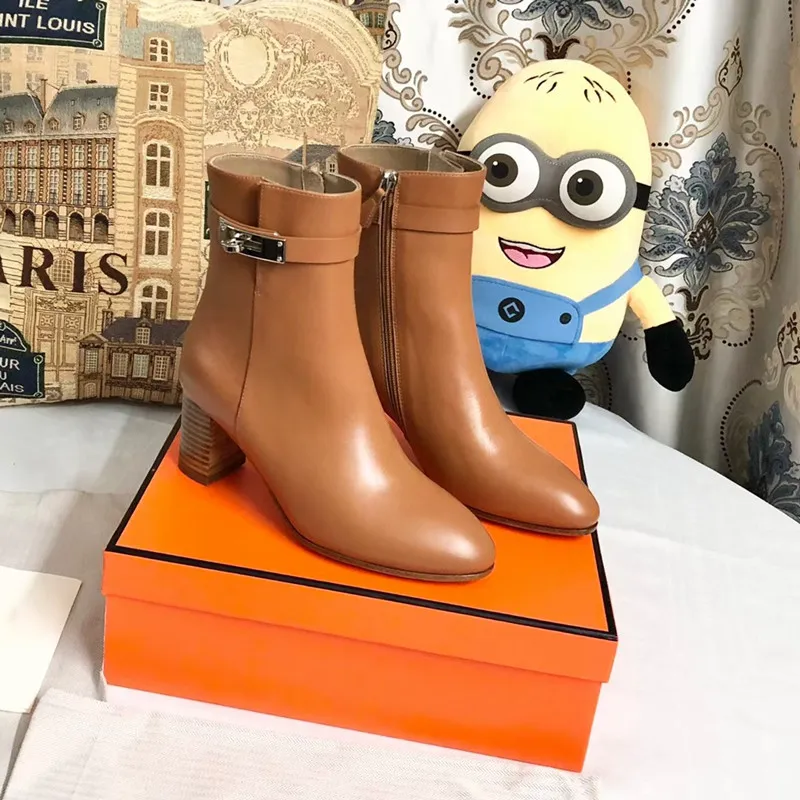 Bottes Cuir Marron Femme Botte Brune Femme Bottes De Cheville À