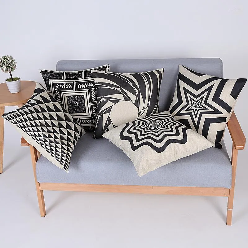 Pillow Geometric Cover Cojines S Home Decor Chair Almofadas Para Sofa Decorative Throw Pillows