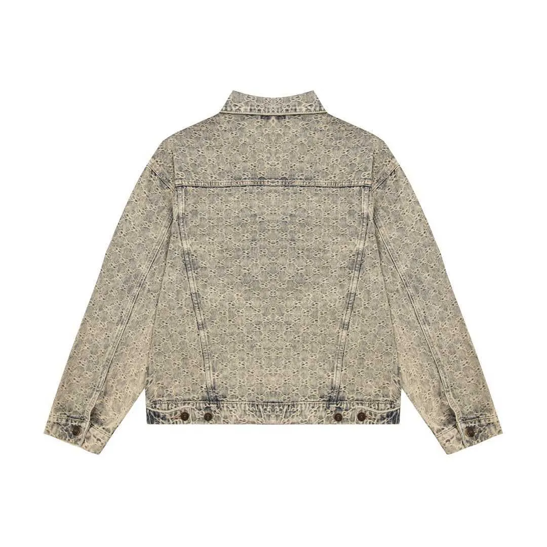 New AOP Jacquard Letter Knitted Sweater In Autumn / Winter 2023 Acquard Knitting Machine E Custom Jnlarged Detail Crew Neck Cotton Luxury Denim Jacket Unisex RdW68T7