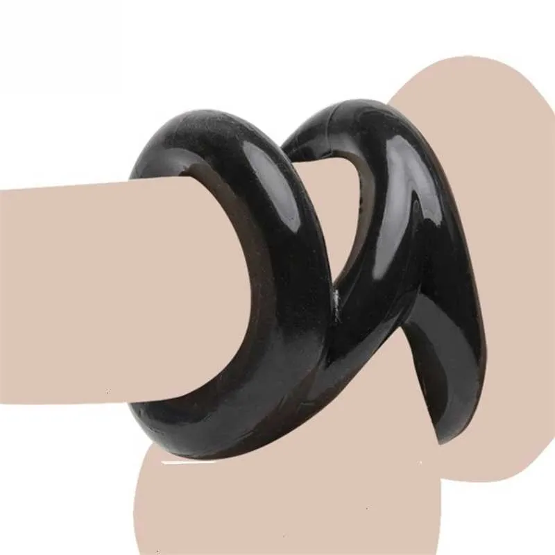 Brinquedos sexuais massager de brinquedo de brinquedo de cockring de cockring ejaculação Elastic Toys for Men Penis Ring Male Scroting Binding Products RKCR FHB3