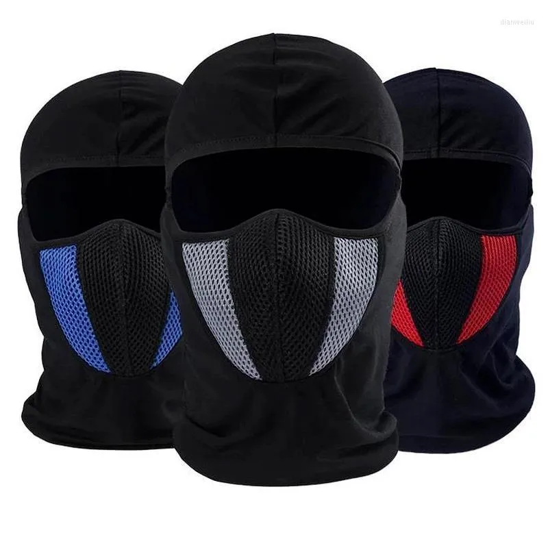 Casques de moto respirant masque complet équitation en plein air anti-poussière coupe-vent écharpe couvre-chef protection solaire capuche pour homme femme