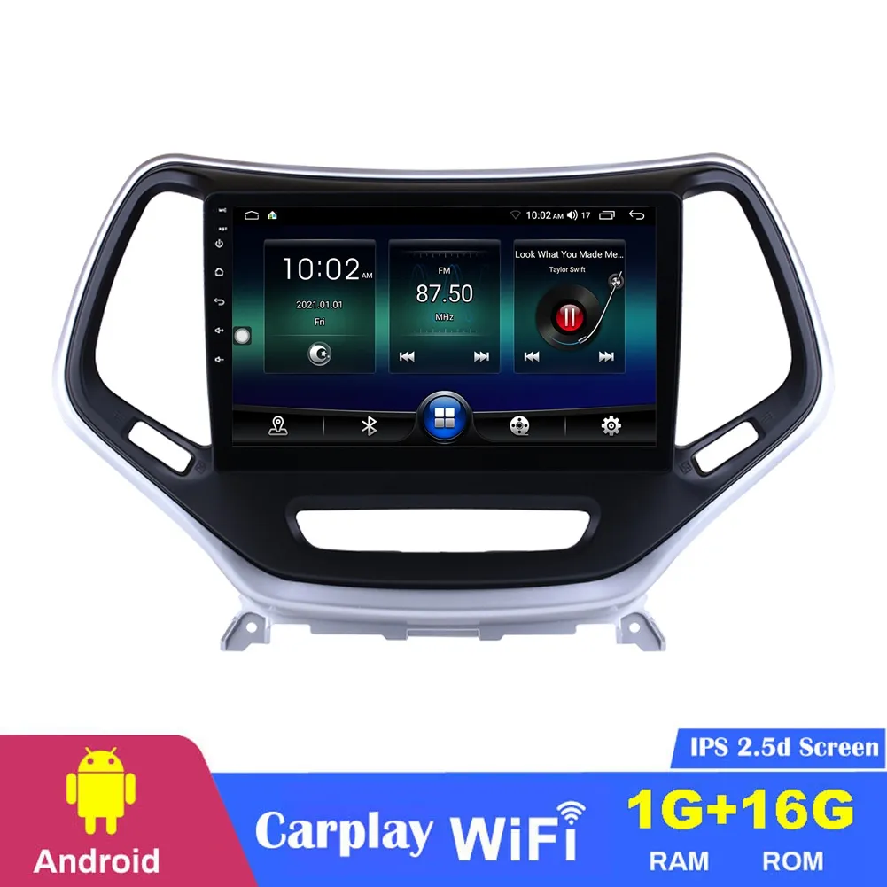 Android GPS CAR DVD Player Head Unit Navigation Multimedia voor Jeep Grand Cherokee-2016 WiFi SWC 10.1 inch