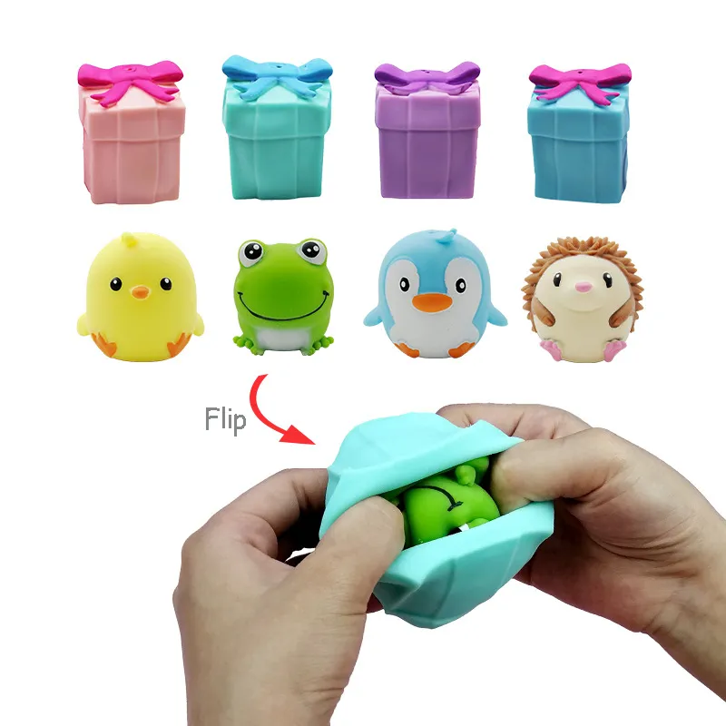 New Fidget Toys Games Flip Gift Box Cute Pet Pinch... From ...
