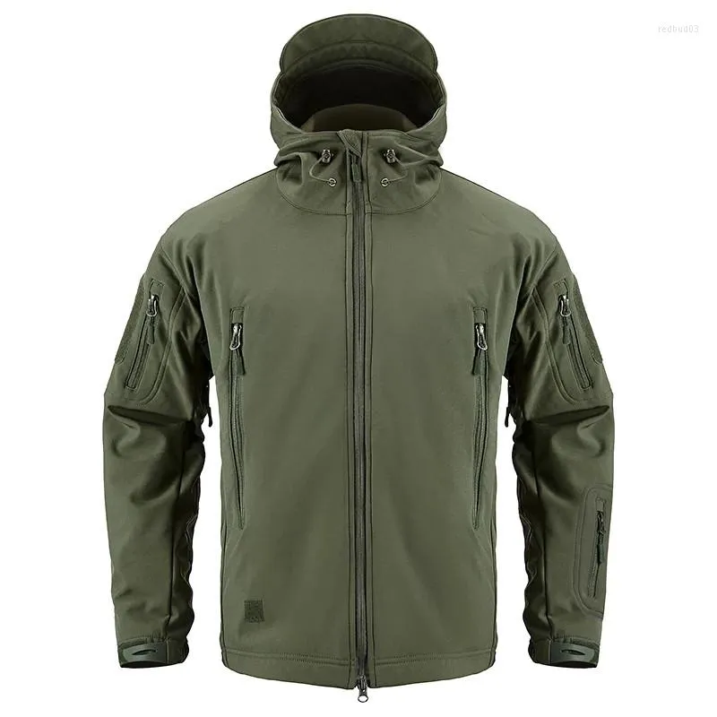 Giubbotti da uomo 2022 Mens Giacca in pile militare Caldo Esercito Tattico Inverno Outdoor Multicam Camouflage Impermeabile Giacca a vento Cappotto Maschile