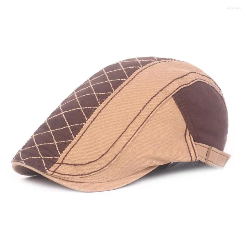 Berets Summer Cap Men Peaky Blinders Fashion Casul Spring Autumn Outdoor Suncreen Hats For Male Solid Cotton Flat Hat