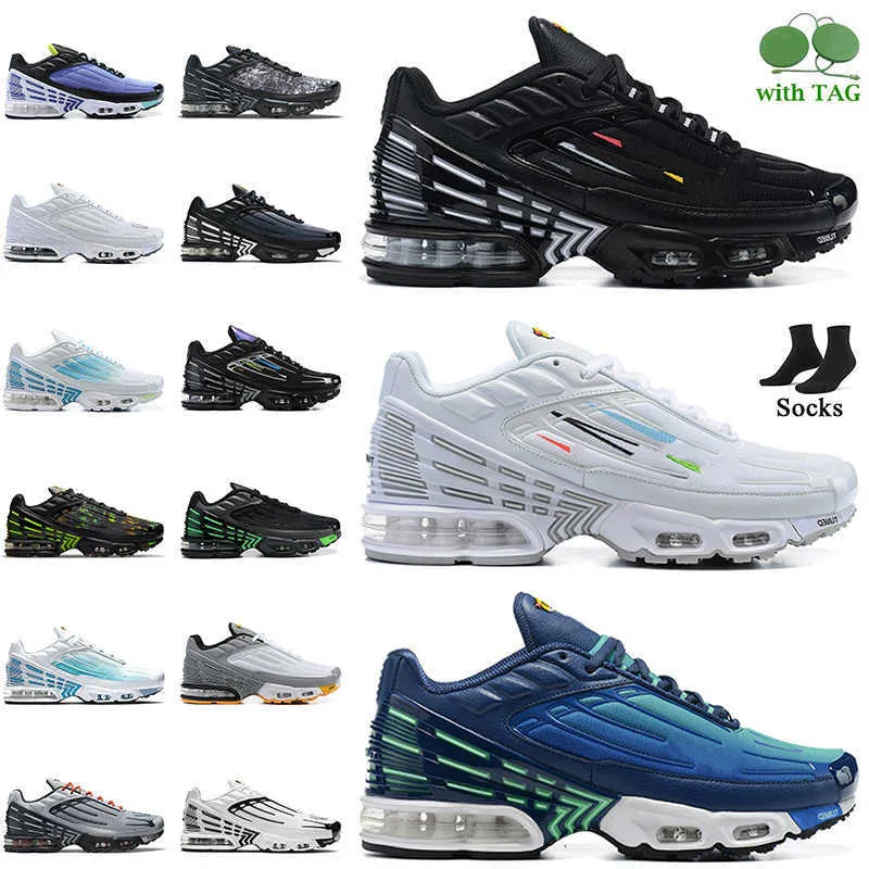 Tuned 3 Fashion Sport Running Shoes TN3 Plus damesheren trainers OG Multi Black Crater grijze marine witte obsidiaan spook groen aqua laser