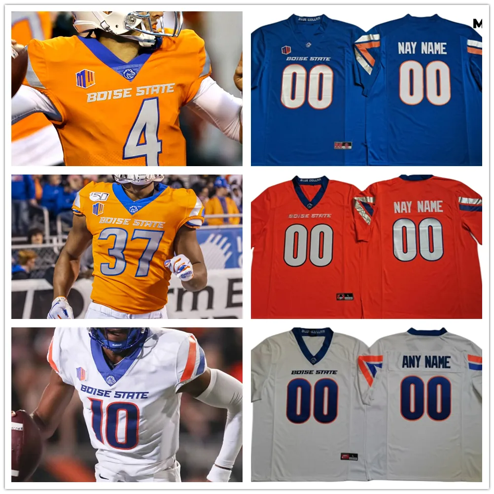 Custom Boise State Broncos College Футбольные майки Болт Билли Боуэнс Джек Бересфорд Корриган Джозеф Амос Кейд Бересфорд Джексон Крейвенс Эштон Джинти Джерси