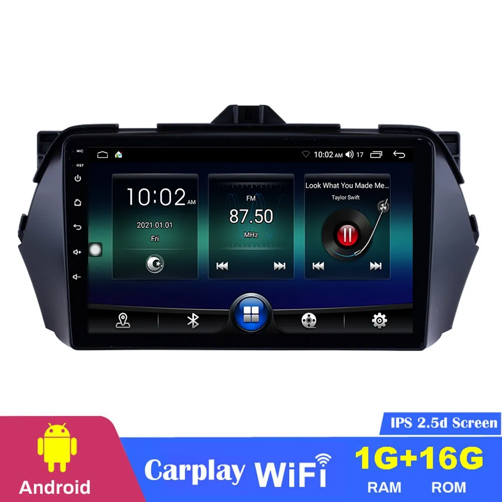 Android Car DVD GPS 9-calowy gracz nawigacyjny dla Suzuki Alivio-2016 MirrorLink Wi-Fi USB SD SPRES SWC 1080P