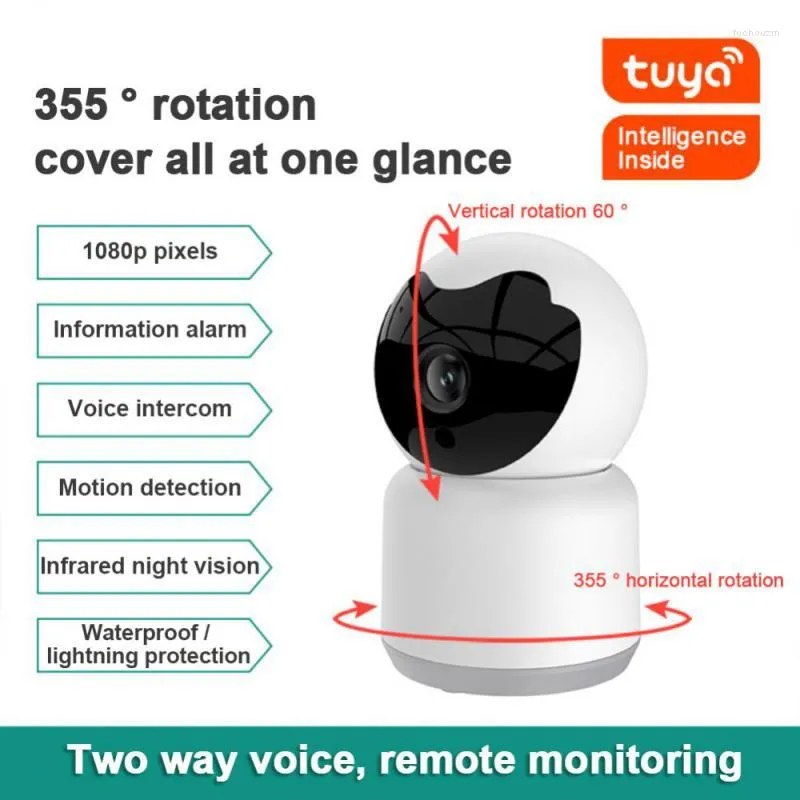 Camcorder 1080p 2MP Tuya Smart Mini WiFi IP -Kamera Innenkamera Wireless Security Home CCTV Überwachung mit automatischer Verfolgung von Two -Wege -Audio