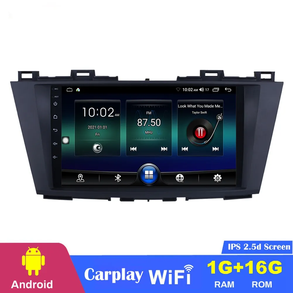 Car Car Car DVD Stereo MP5 Player для Mazda 5 2009-22 с GPS Navigation Radio HD 9-дюймовый Android